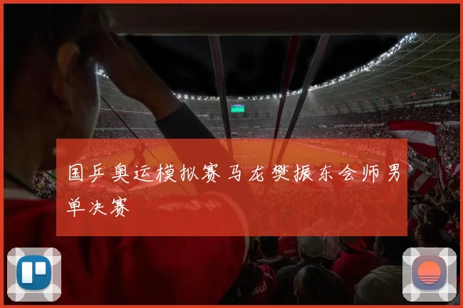 国乒奥运模拟赛马龙樊振东会师男单决赛